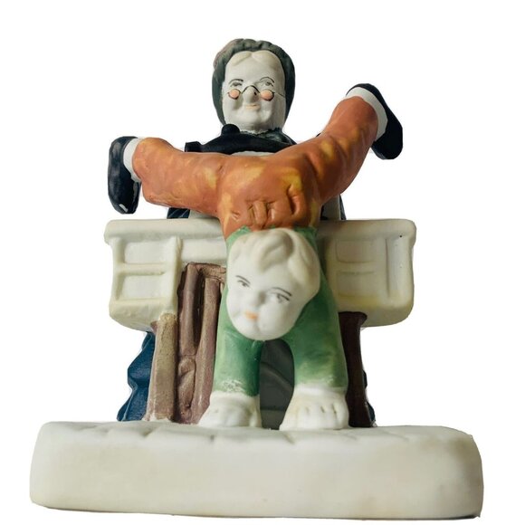 Lefton Grandma Sewing Figurine Humorous Craft Room Decor VTG 50s Kitsch Gift - Picture 6 of 12